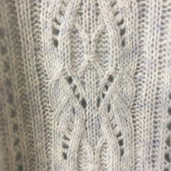 Vince Textured Cable Knit Tunic Sweater in Blue - Picture 11 of 14